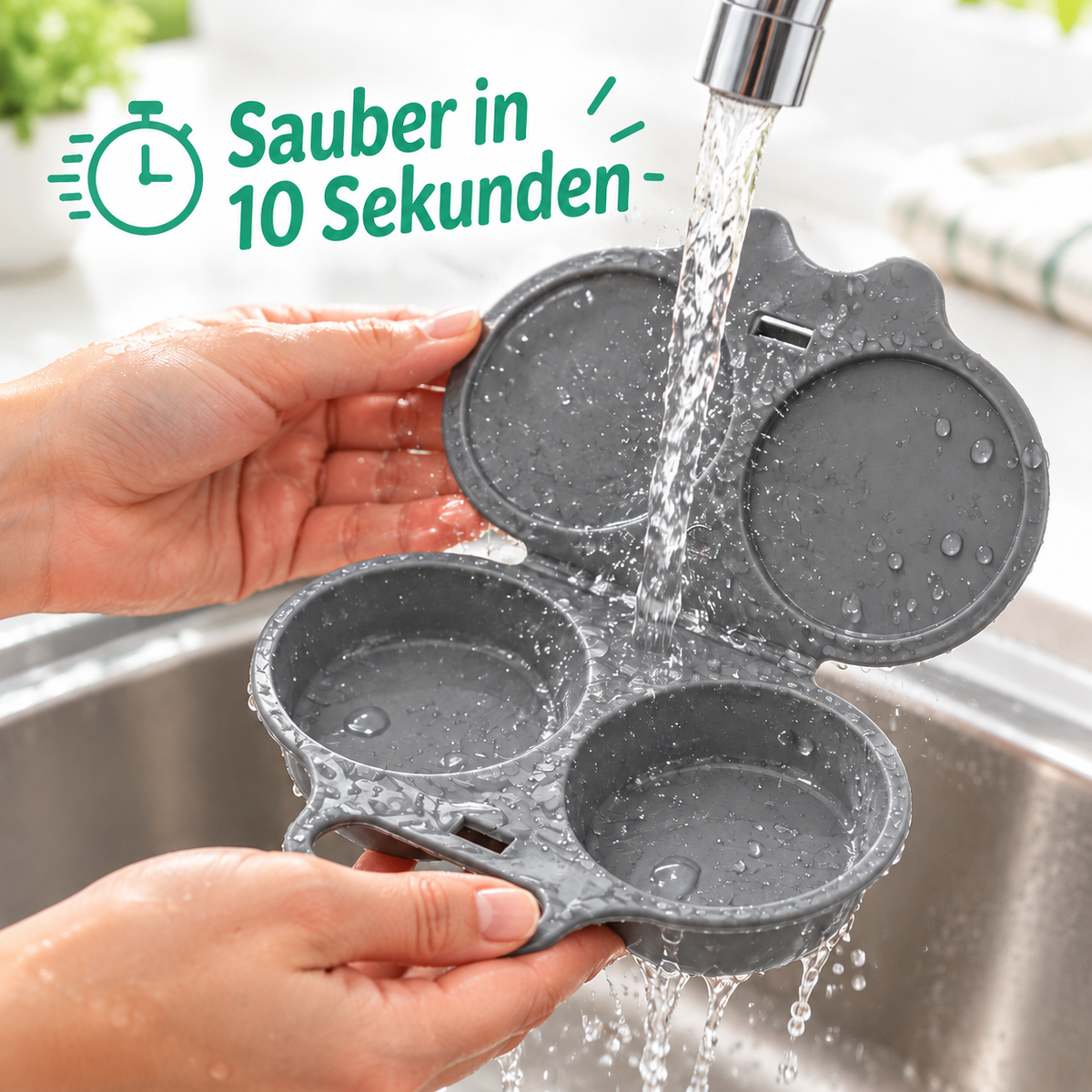 UovoLampo™ – Eiergarer für die Mikrowelle